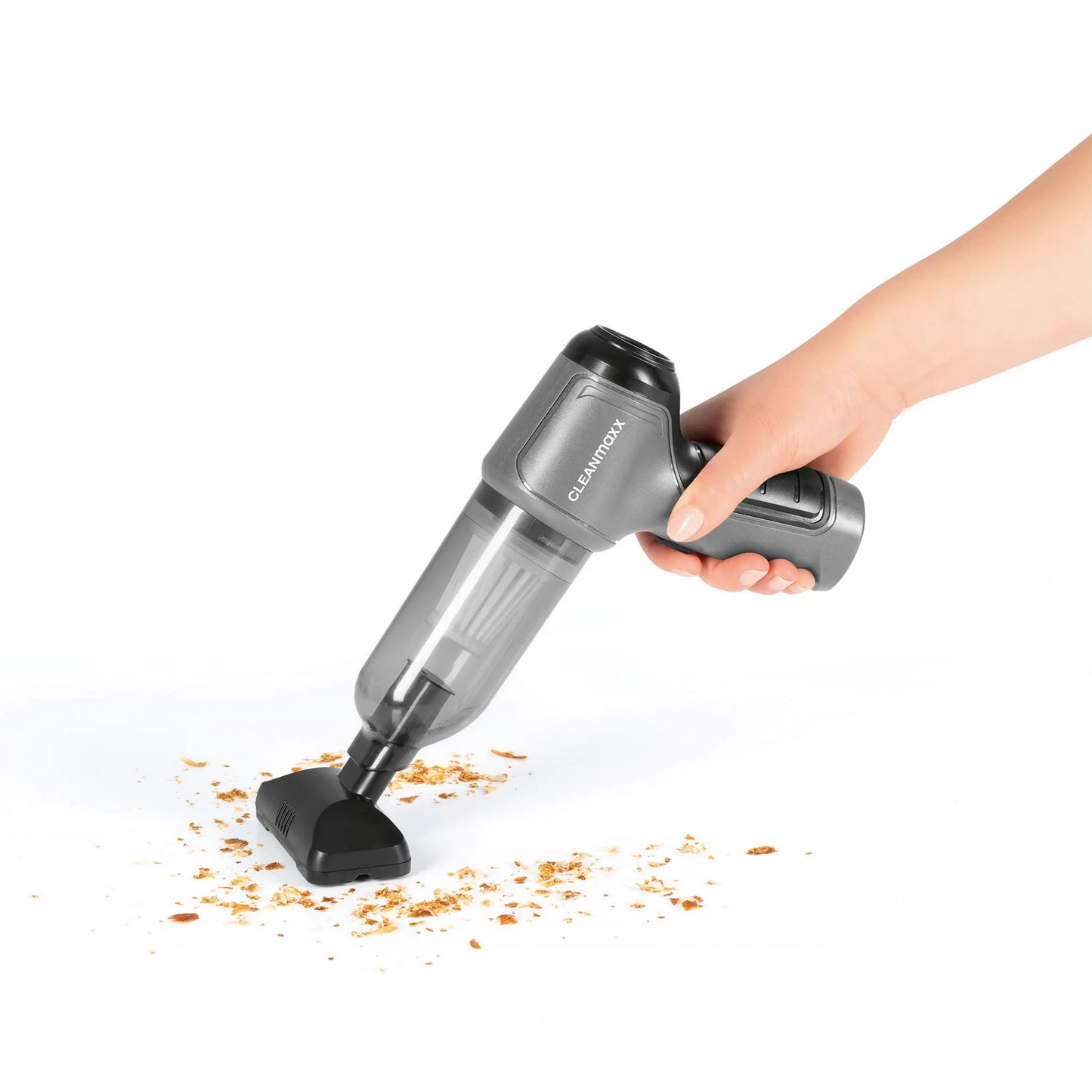 Kabelloser Handstaubsauger mit Zyklonabsaugung