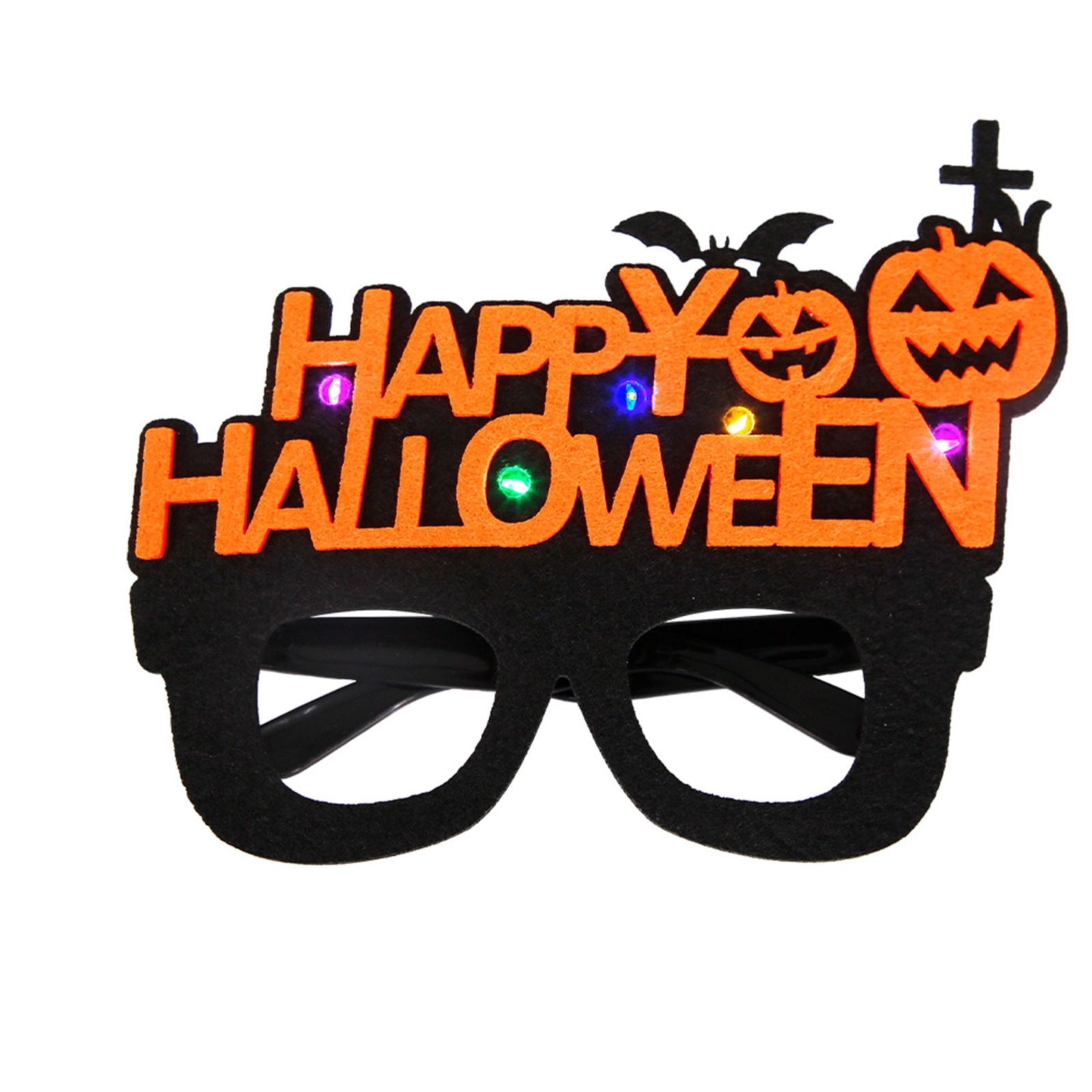 Lustige Halloween-Brille mit LED-Dekor