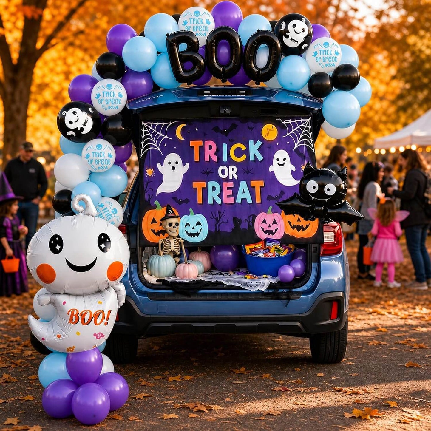 BOO-Ballonbogen-Set für Halloween-Partydekoration