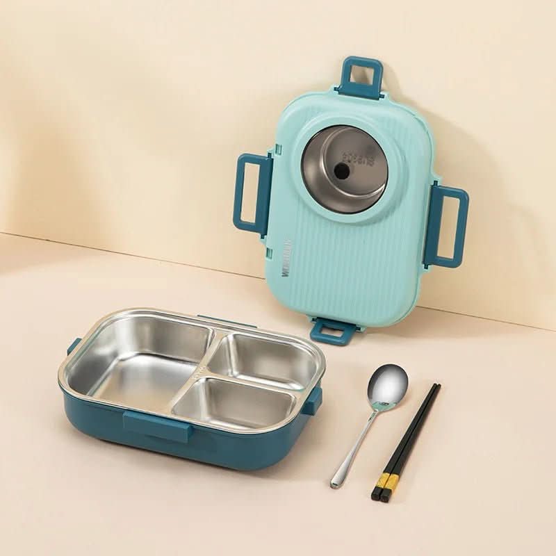 Isolierte Edelstahl-Lunchbox mit 3 Fächern
