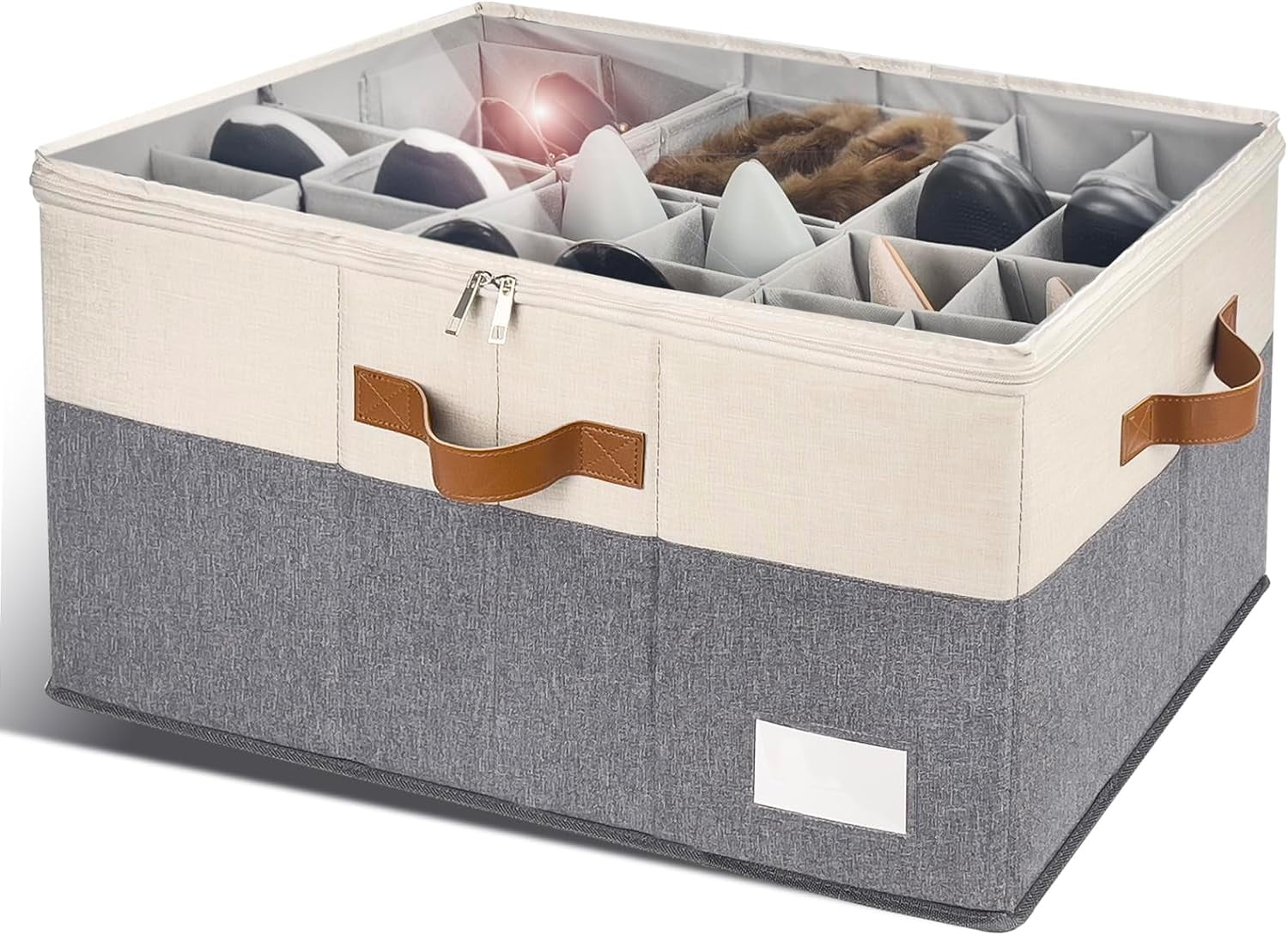 Faltbarer Schuh-Organizer aus Stoff